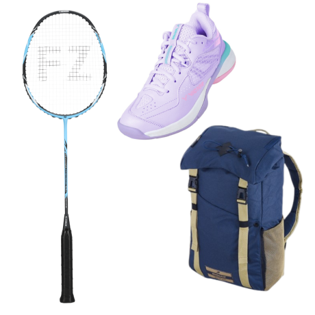 PACK : FZ FORZA PRECISION TI X1 + VICTOR A610IVF + SAC A DOS BABOLAT BACKPACK JUNIOR