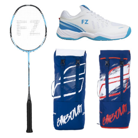 PACK : FZ FORZA PRECISION TI X1+ FZ FORZA LEANDER + SAC A DOS BABOLAT BACKRACK 2