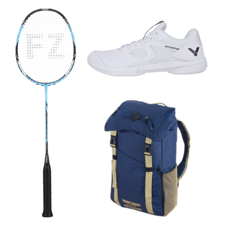 PACK : FZ FORZA PRECISION TI X1 + VICTOR S35 AC + SAC A DOS BABOLAT BACKPACK JUNIOR