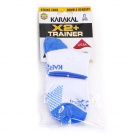 Chaussettes Karakal Trainer Lady blanches/bleues
