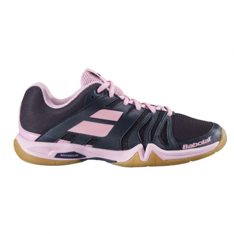 Scarpe Badminton Babolat Shadow Team Donna - Rosa/Viola, Con Suola Michelin - Foto 9