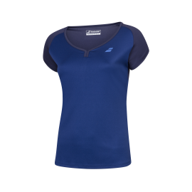 Tee-shirt Babolat play cap sleeve Girl bleu