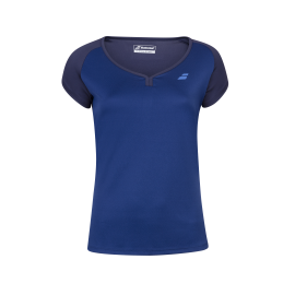 Tee-shirt Babolat play cap sleeve Girl bleu