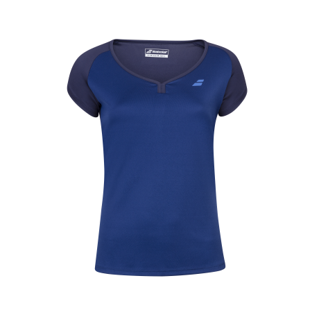 Tee-shirt Babolat play cap sleeve Girl bleu