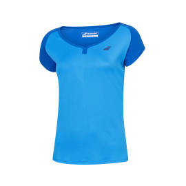 Tee-shirt Babolat play cap sleeve Girl bleu