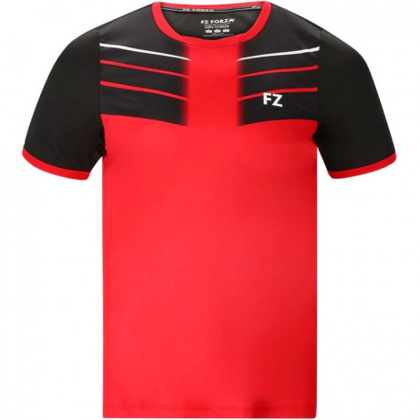 TEE-SHIRT FZ FORZA CHECK ROUGE HOMME