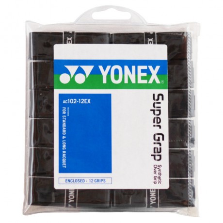 Surgrips Yonex AC102 x12 noirs