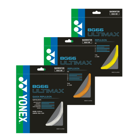 GARNITURE CORDAGE YONEX BG66 ULTIMAX GARNITURE CORDAGE YONEX BG66 ULTIMAX