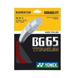GARNITURE CORDAGE YONEX BG65 TITANIUM
