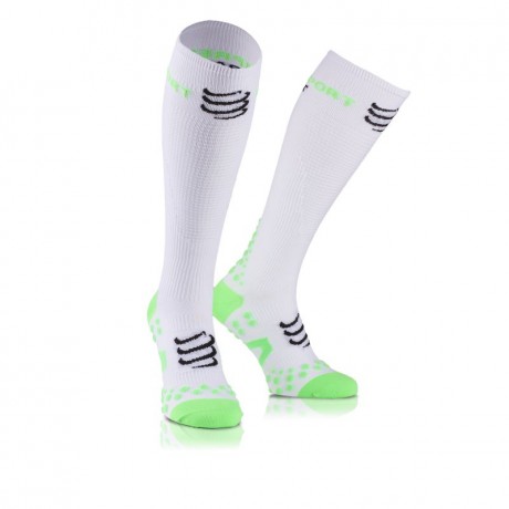 CHAUSSETTES DE RECUPERATION COMPRESSPORT BLANC